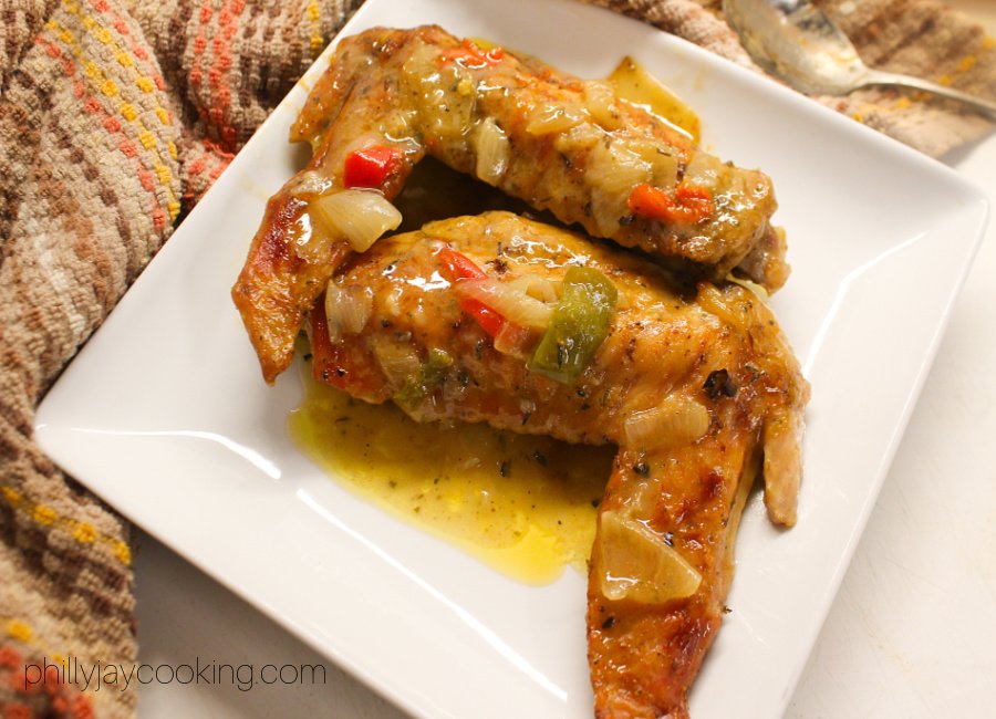 Smothered Baked Turkey Turkey Wings