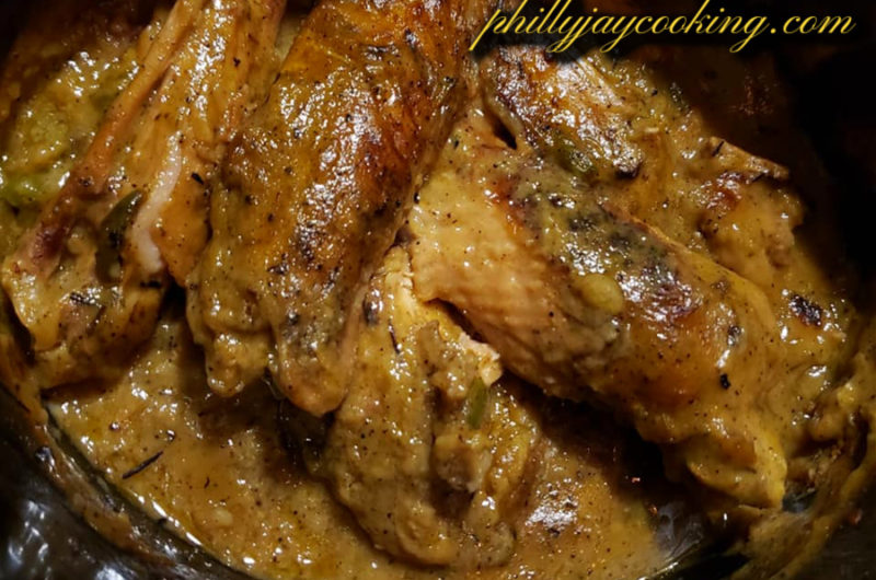 Turkey Wings & Gravy In Slow Cooker