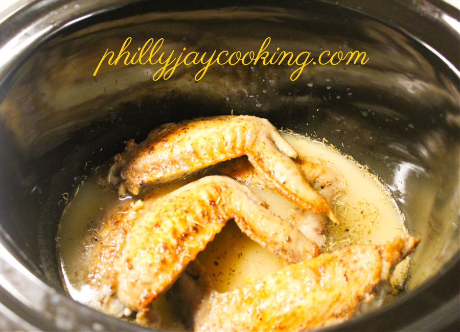 Slow cooker turkey wings