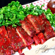 Baked BBQ pork ribs recipe