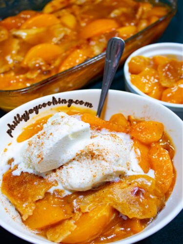 Homemade Peach Cobbler - Philly Jay Cooking