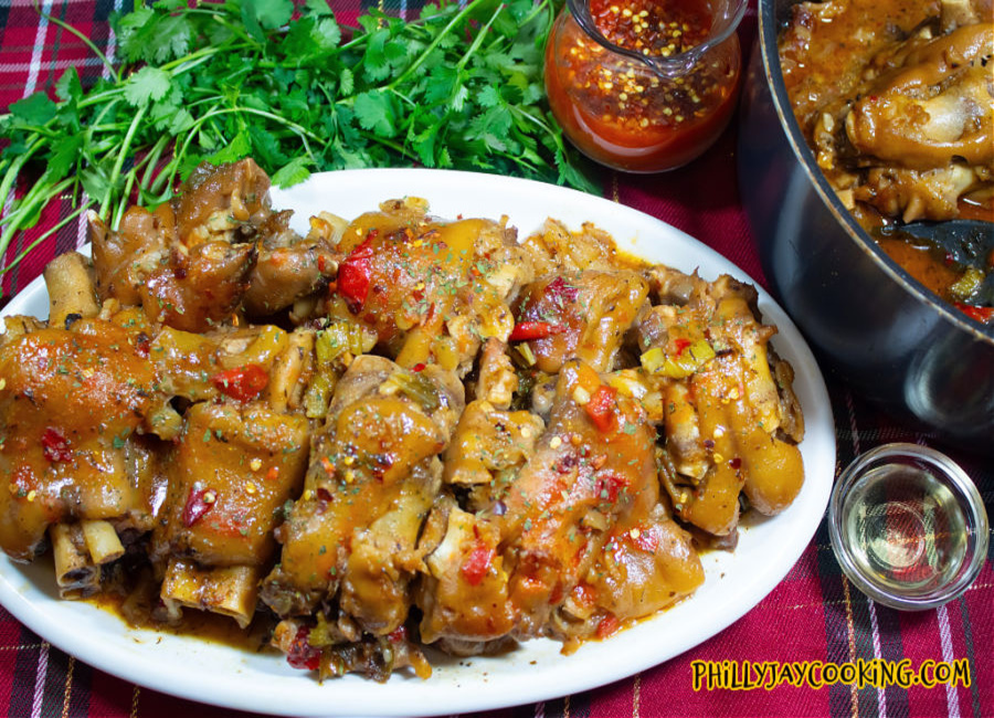 Soul food style pigs feet recipe