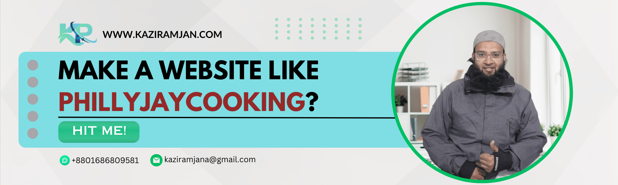 Make Website like phillyjaycooking.com?
