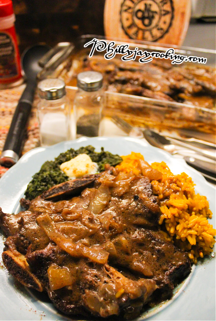 Smothered beef short ribs