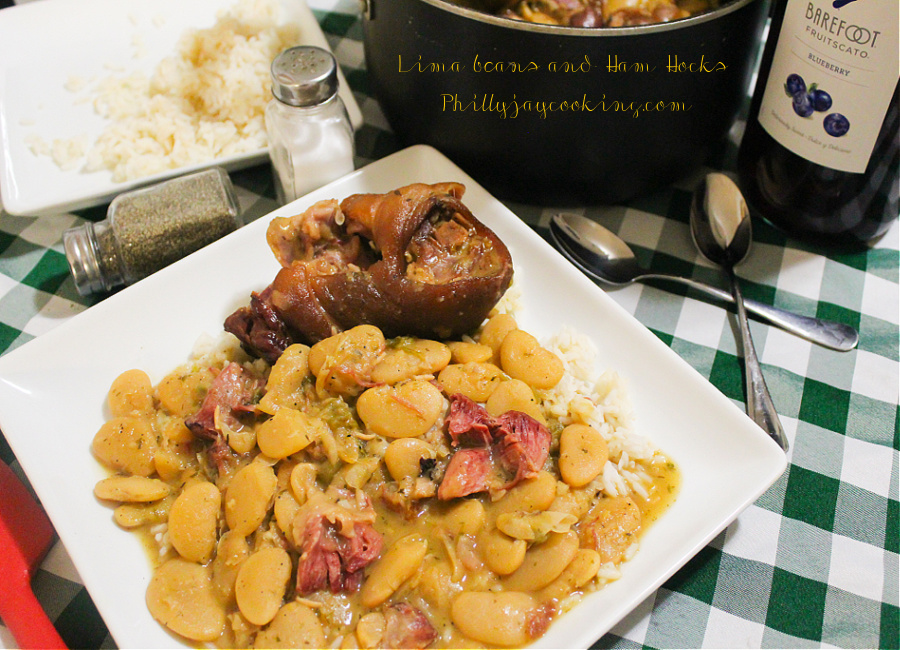 Lima beans and ham hocks recipe