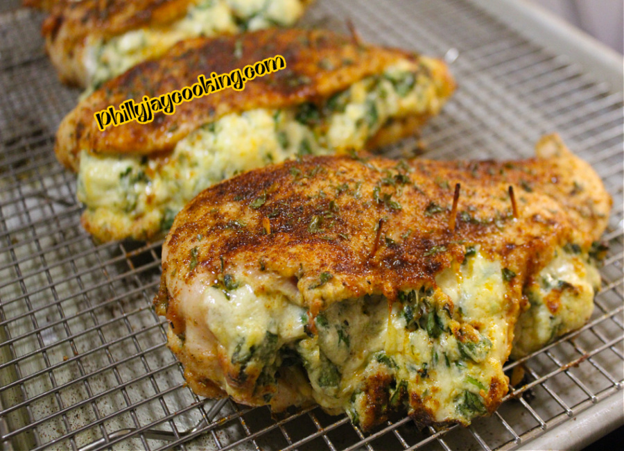  Cheesy Spinach Stuffed Chicken Breast