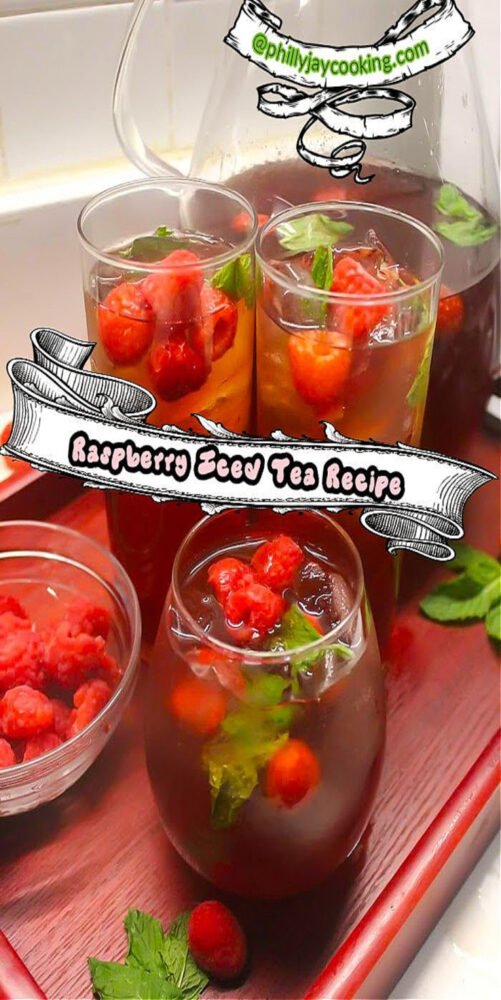 Homemade Raspberry Iced Tea