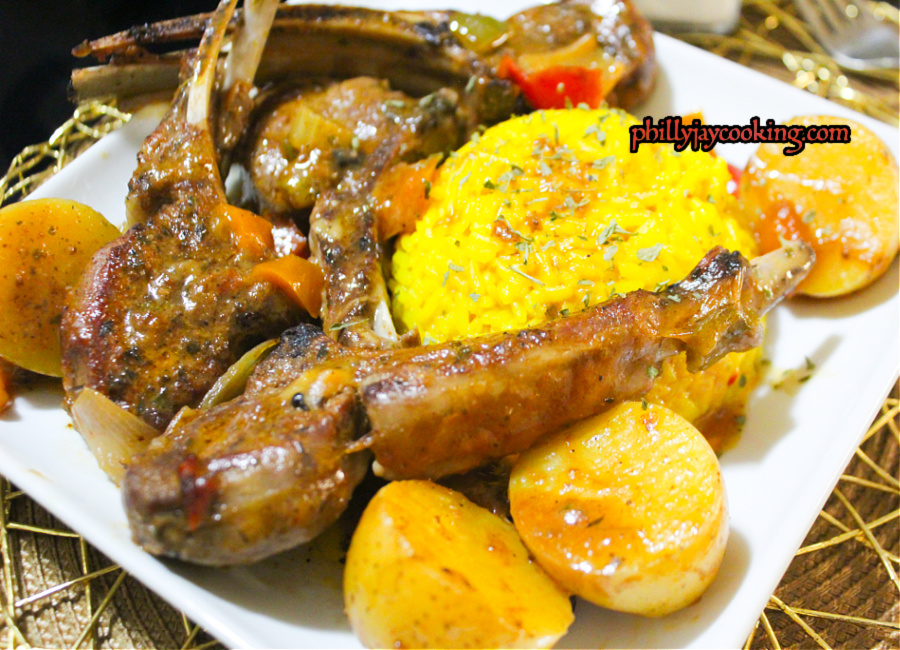 Smothered Lamb Chops And Potatoes