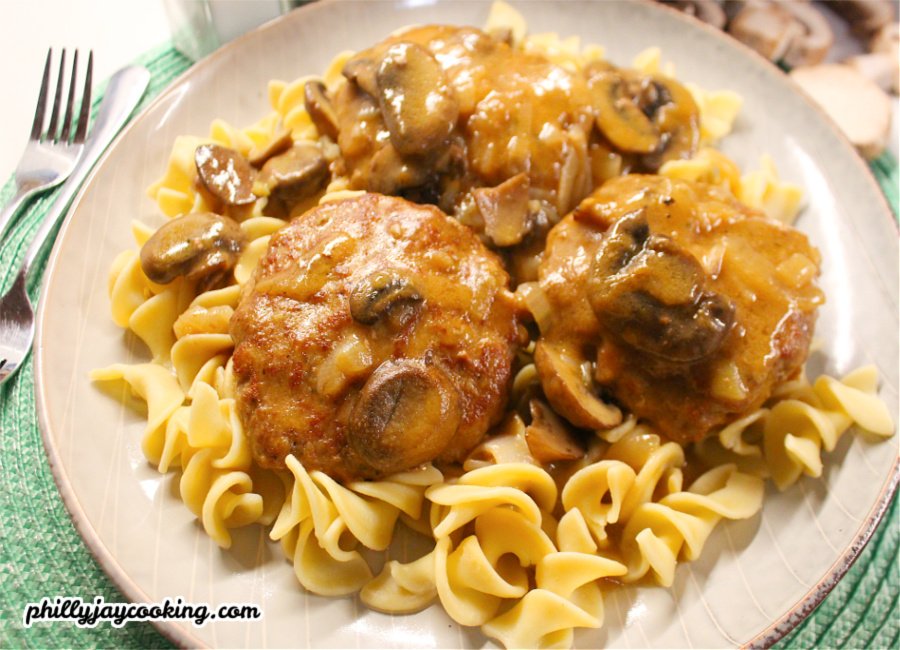 Smothered Turkey Burgers And Gravy