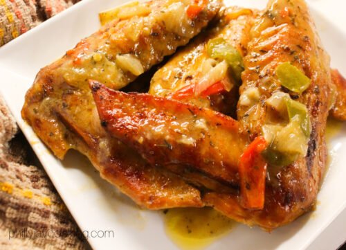 Smothered Baked Turkey Turkey Wings