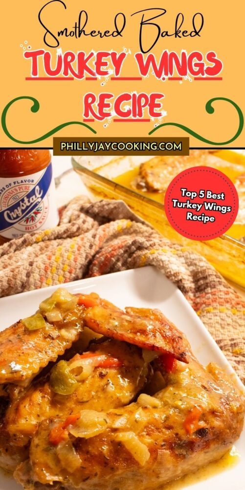 SMOTHERED bAKED TURKEY WINGS